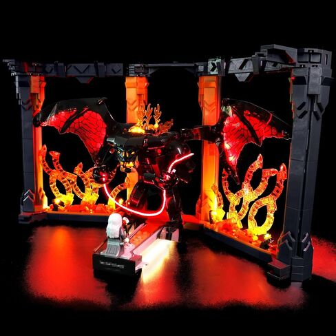 LED Light Kit Compatible with Lego 10367 Icons The Lord of the Rings: Balrog Book Nook - Premium Lighting Set for LOTR Display, USB/Battery Powered (Lights Only, No Lego Model) in Saudi Arabia