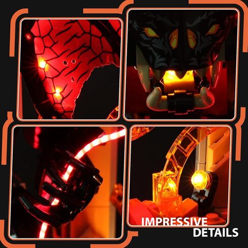LED Light Kit Compatible with Lego 10367 Icons The Lord of the Rings: Balrog Book Nook - Premium Lighting Set for LOTR Display, USB/Battery Powered (Lights Only, No Lego Model) in Saudi Arabia