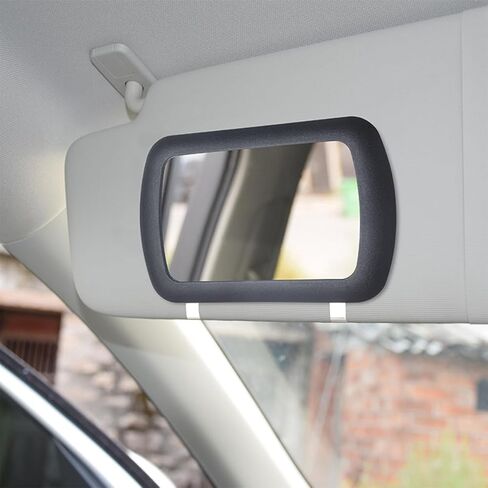 Car Sun Visor Vanity Mirror, Clip-on Vehicle Sun Shading Cosmetic Makeup Mirror, HD Automotive Interior Vanity Looking Glass for Women Girls, Universal for SUV RV Truck in Kuwait