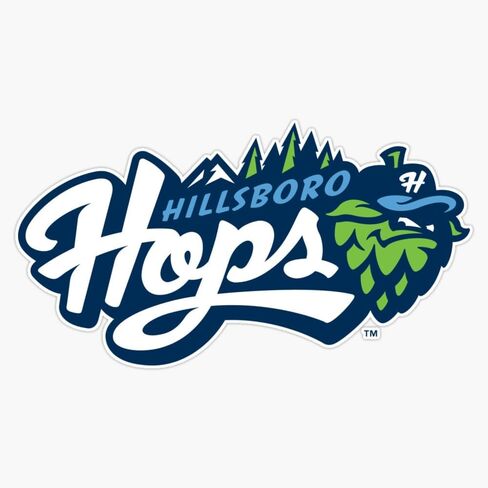 Magnet Hillsboro Hops Magnet Vinyl Decal Sticker 5" in Kuwait