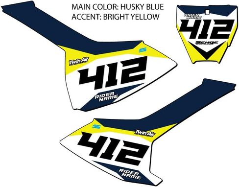 2018-2024 TC 85 SG63 مجموعة لوحات أرقام MX المخصصة Senge Graphics Kit المتوافقة مع Husqvarna in Kuwait