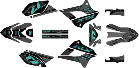 Graphics Kit for Kawasaki KLX250 2008-2020 and KLX300SM 2021-2023 AXIS Series Green-Shift 9 Mil - Easy Go - Dirt Pit Bike Motorcycle Sticker, Dirtbike Racing Decal Motocross no-Plastics in Kuwait