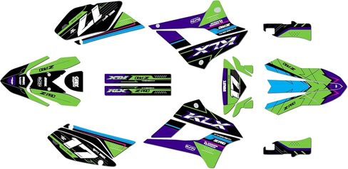 Graphics Kit for Kawasaki KLX250 2008-2020 and KLX300SM 2021-2023 AXIS Series Green-Shift 9 Mil - Easy Go - Dirt Pit Bike Motorcycle Sticker, Dirtbike Racing Decal Motocross no-Plastics in Kuwait
