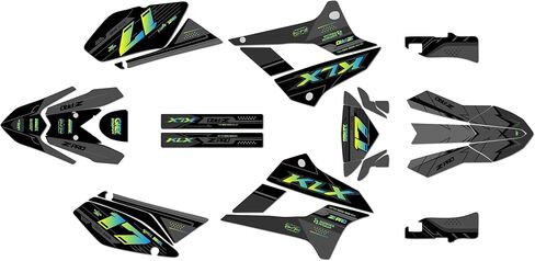 Graphics Kit for Kawasaki KLX250 2008-2020 and KLX300SM 2021-2023 AXIS Series Green-Shift 9 Mil - Easy Go - Dirt Pit Bike Motorcycle Sticker, Dirtbike Racing Decal Motocross no-Plastics in Kuwait
