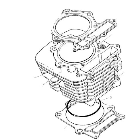 Cylinder Head Gasket Compatible with YFM600F 98-01 XT600E 90-02 XT600K XT600 87-94 XT600Z Tenere600 88-90 TT600 in Kuwait
