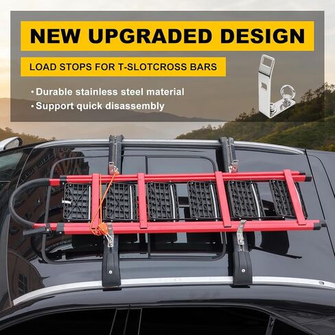 SYDSZ Load Stops T Slot Replacement Cross Bar, 304 Stainless Steel, for Roof Rack, Skis Snowboard, Kayak, Ladder, Firewood in Kuwait