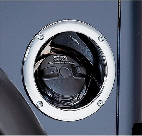 Rugged Ridge | Fuel Filler Cover, Chrome | 11135.25 | Fits 1997-2006 Jeep Wrangler TJ in Kuwait