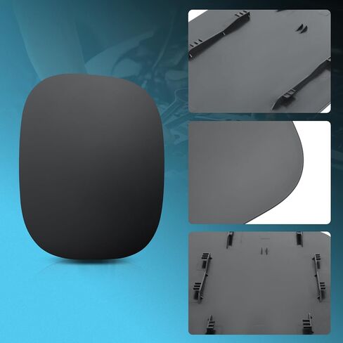 Fuel Tank Filler Door Gas Tank Outer Flap Cover Compatible with GMC Terrain 2018-2024 (SLE, SLT, AT4, Denali), Replacement Gas Tank Door Cover Assembly Replaces 84228129, Unpainted Black ABS Surface in Kuwait