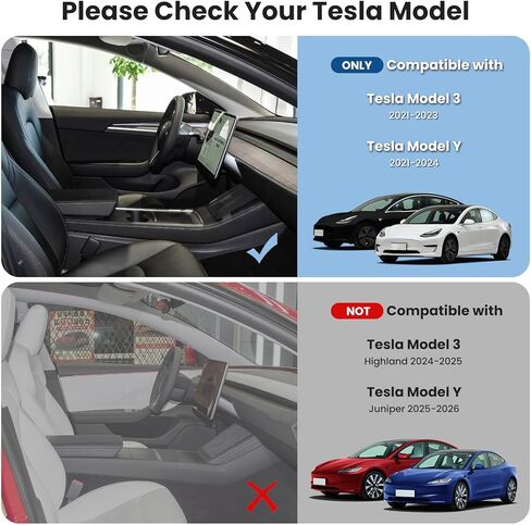 4 قطع صينية تنظيم وحدة التحكم المركزية لطراز Tesla 3 2021-2023 وطراز Y 2021-2024 الملحقات الداخلية، صندوق تخزين مخفي لمسند الذراع للطراز 3 21 22 23، إدراج حامل أكواب للطراز Y 21 22 23 24 in Kuwait