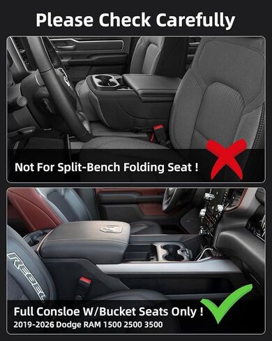 Center Console Organizer for 5th Gen 2026 2025-2019 Ram 1500 2500 3500(Full Console w/Bucket Seats Only), ABS Storage Box, Middle Console Tray Organizer, Insert Container Pallet-Red in Kuwait