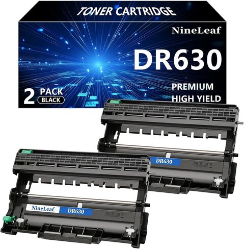 2 Pack DR630 Drum Unit Compatible for Brother DR630 DR-630 DR 630 Drum Work with HL-L2300D HL-L2315DW HL-L2380D MFC-L2700DW MFC-L2685DW MFC-L2740DW DCP-L2540DW Printer (No Toner Included) in Kuwait