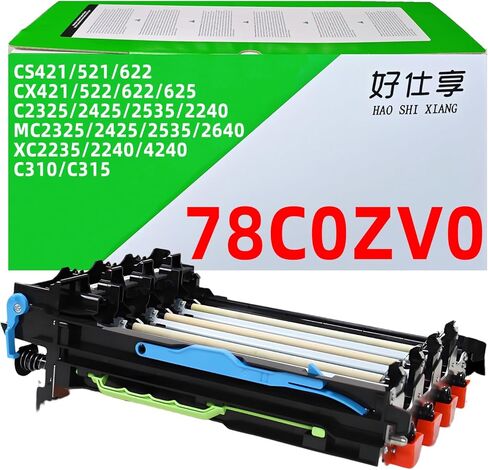 78C0ZK0 78C0Z50 78C0ZV0 وحدة طبلة التصوير المتوافقة مع Lexmark CS421 CS521 CS622 CX421 CX522 CX622 CX625 C2325 C2425 C2535 MC2325 MC2425 MC2535 MC2640 C2240 XC2235 طابعة XC2240 XC4240 in Kuwait