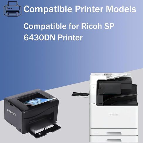 407511 SP 6430 High Yield Drum Unit Compatible for Ricoh SP 6430DN Printer, 25000 Pages, Premium Print Performance(Black) in Saudi Arabia