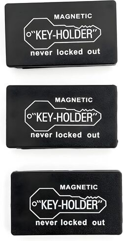 Hide A Key Magnetic Key Holder (3 Pack) – Under Car Key Hider with Strong Magnet – Weather-Resistant Plastic Case for Spare Keys – Secure Storage for Vehicle, Home, Garage, or Office in Saudi Arabia