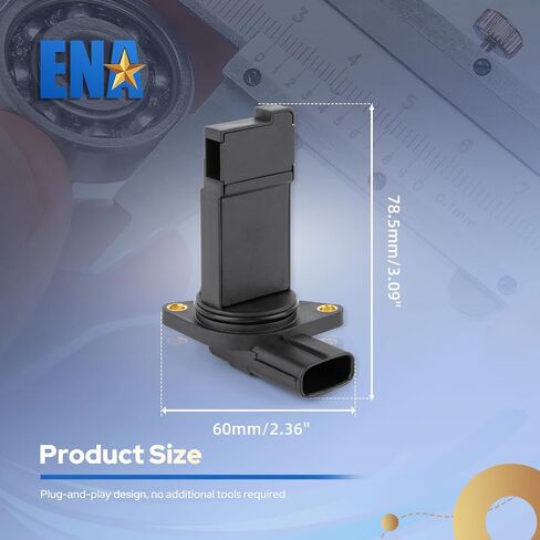 ENA Mass Air Flow Sensor Meter MAF Compatible with Mazda CX5 3 6 CX9 MX5 Miata CX3 2012 2013 2014 2015 2016 2017 2018 2019 2020 2021 2022 2023 2024 Replacement for MAS0362 22204WB00 PE0113215 in Kuwait