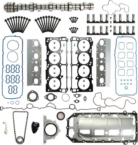 5.7 Hemi Non MDS Camshaft Lifters Kit W/Timing Chain Kit & Head Gasket Set & Bolt Fit For Dodge Challenger Charger Durango Chrysler 300 Jeep Grand Cherokee 5.7L V8 2009-2016 Replace#53022372AA in Saudi Arabia