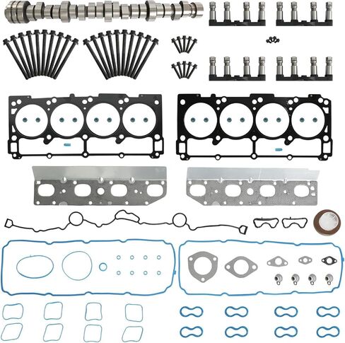 5.7 Hemi Non MDS Camshaft Lifters Kit W/Timing Chain Kit & Head Gasket Set & Bolt Fit For Dodge Challenger Charger Durango Chrysler 300 Jeep Grand Cherokee 5.7L V8 2009-2016 Replace#53022372AA in Saudi Arabia