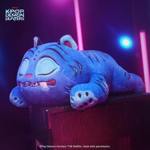Kpop Demon Hunters مقاس 45.72 سم Sleeping Derpy Tiger - شخصية فيلم فائقة النعومة قابلة للتجميع - وسادة قطيفة جاهزة للعناق للمعجبين وهواة الجمع - للأعمار من 6 سنوات فما فوق in Kuwait