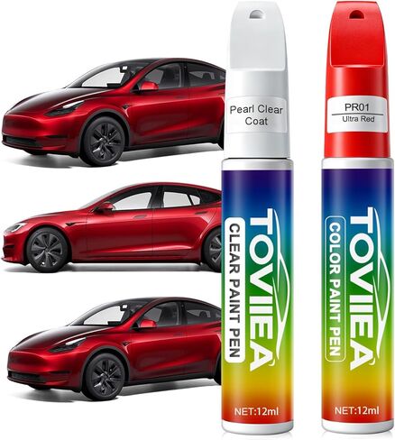 Stealth Grey(PN01) Touch Up Paint for tesla ModelY/3/X/S,2-In-1 Car Scratch Remover Pen,Car Paint Scratch Repair Kit for Scratches,Chips & Nicks,2-PCS SET in Saudi Arabia