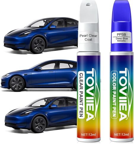 Stealth Grey(PN01) Touch Up Paint for tesla ModelY/3/X/S,2-In-1 Car Scratch Remover Pen,Car Paint Scratch Repair Kit for Scratches,Chips & Nicks,2-PCS SET in Saudi Arabia