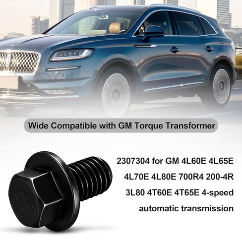 10 قطع 2307304 محول عزم الدوران بولت كيت لجنرال موتورز 4L60E 4L65E 4L70E 4L80E 700R4 200-4R 3L80 4T60E 4T65E، 10.9 براغي شفة درجة M10-1.5x16 ناقل الحركة in Kuwait