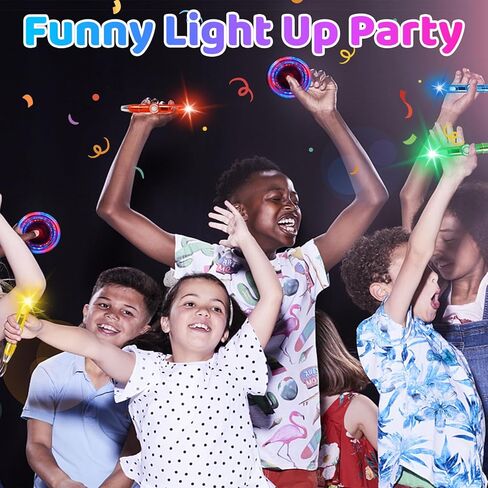 24PCS Glow Fidget Spinner Pens Party Favors for Kids 8-12 Goodie Bags Stuffers Classroom Kids Prizes Bulk Toys for Toddlers Light Up Spinning Pens Treasure Chest Birthday Back To School Return Gifts in Saudi Arabia