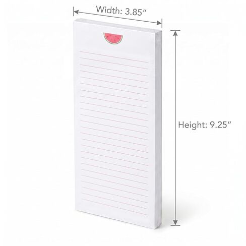 Magnetic Note Pad for Fridge - Grocery List Magnet Pad for Fridge Lined Notepad Cute 100 Sheet Chunky List Magnetic Notepads for Refrigerator Kitchen Memo Slim Notepad with Magnet Decorative Notebook in Kuwait
