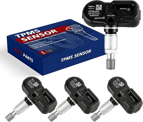 مستشعر مراقبة ضغط الإطارات المبرمج مسبقًا 315 ميجا هرتز مستشعر TPMS متوافق مع Acura 2007-2013 MDX 2007-2012 RDX 2007-2014 TSX، مناسب لـ: -Honda Pilot 2009-2015 4 قطع استبدال 42753STKA04 in Kuwait