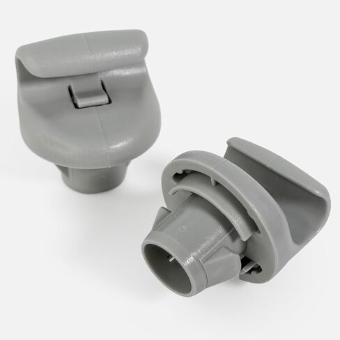 ClicknFit Sun Visor Clip Hook Retainer متوافق مع Nissan Sentra Leaf Kicks Juke 350Z Versa Note، Infiniti G35 FX35 FX45 2003-2024 رمادي - حامل دعامة قناع 96409-1KA0A in Kuwait
