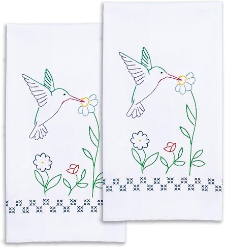 Jack Dempsey Needle Art Hummingbird Hand Towels in Kuwait