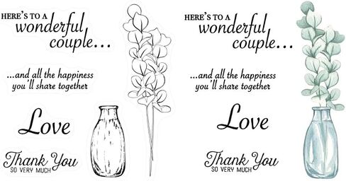 Vase Flowers Branches Clear Stamps and Die Cuts Sets for Handmade Card Making Metal Cutting Dies Stencils Scrapbook Kit Embossing Supplies 2024-2025 Seals Template in Saudi Arabia