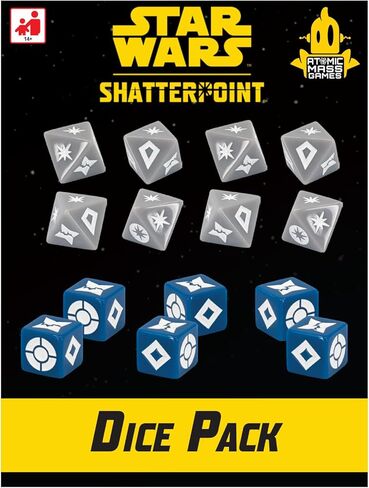 حزمة Star Wars Shatterpoint DICE - إضافة أساسية مثالية لبناء فريق الهجوم، لعبة منمنمات الطاولة للأطفال والكبار، للأعمار من 14 عامًا فما فوق، لاعبان، 90 دقيقة من وقت اللعب، مصنوعة بواسطة Atomic Mass Games in Kuwait