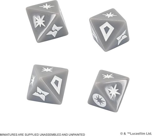 حزمة Star Wars Shatterpoint DICE - إضافة أساسية مثالية لبناء فريق الهجوم، لعبة منمنمات الطاولة للأطفال والكبار، للأعمار من 14 عامًا فما فوق، لاعبان، 90 دقيقة من وقت اللعب، مصنوعة بواسطة Atomic Mass Games in Kuwait