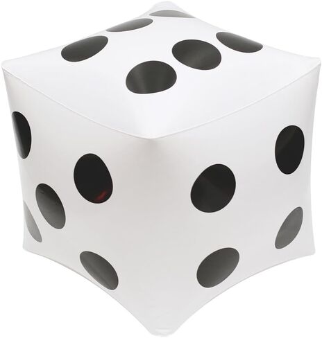 Jumbo Inflatable Dice For Indoor Outdoor Board Game Photo Prop Poker Night Las Vegas Casino Party, 6 Pcs 3 Color Novelty Blow Up Cube Fun Game Dice For Lawn Floor Ludo Swimming Pool Beach Summer Party in Saudi Arabia
