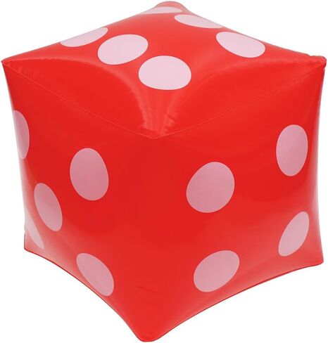 Jumbo Inflatable Dice For Indoor Outdoor Board Game Photo Prop Poker Night Las Vegas Casino Party, 6 Pcs 3 Color Novelty Blow Up Cube Fun Game Dice For Lawn Floor Ludo Swimming Pool Beach Summer Party in Saudi Arabia