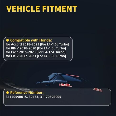 شداد حزام القيادة 39473 مناسب لسيارة Honda Accord 2018-2023، BR-V 2018-2020، Civic 2016-2023، CR-V 2017-2023 [لـ L4-1.5L Turbo] شدادات البكرة 3117059B015، 3117059B005 in Kuwait