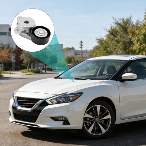 AULINK 39384 Belt Tensioner Assembly with Pulley (3.5L V6) For Nissan Altima 2014-2018,Maxima 2016-2020,Murano 2015-2020,Pathfinder 2013-2019,Quest 2013-2017,For Infiniti JX35 2013,QX60 119553JA0A in Kuwait