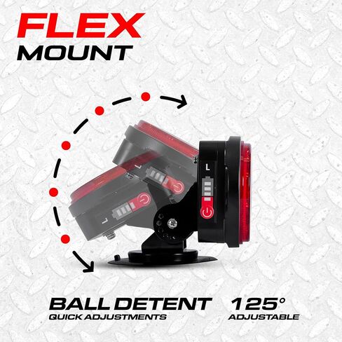 Master Tailgaters Wireless Pivot Tow Lights with Battery | Multi Functional Signal Lights | Sturdy Magnetic Mount | 4 Pin Flat Connection with USB | Carrying Bag Included in Kuwait