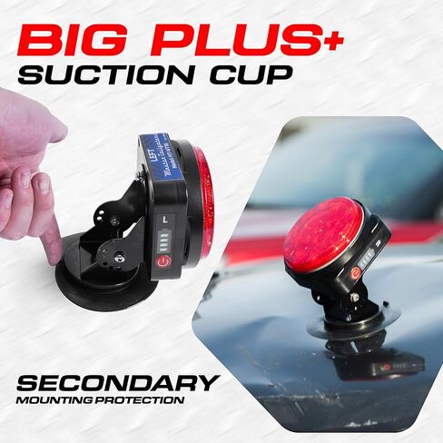 Master Tailgaters Wireless Pivot Tow Lights with Battery | Multi Functional Signal Lights | Sturdy Magnetic Mount | 4 Pin Flat Connection with USB | Carrying Bag Included in Kuwait