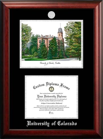 Campus Images NCAA Colorado Buffaloes Unisex Silver Medallion FrameUniversity of Colorado in Saudi Arabia