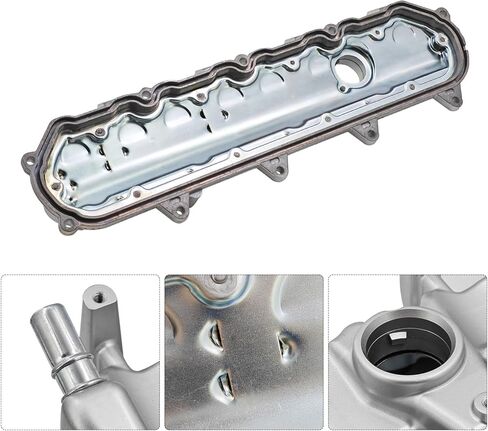 12623926 غطاء صمام المحرك الأيسر من الألومنيوم متوافق مع Chevy Silverado 1500 2014-2019، Suburban 2015-2020، يناسب Gmc sierra 1500 2014-2019 5.3L 6.2L، 12692546 12619980 in Kuwait