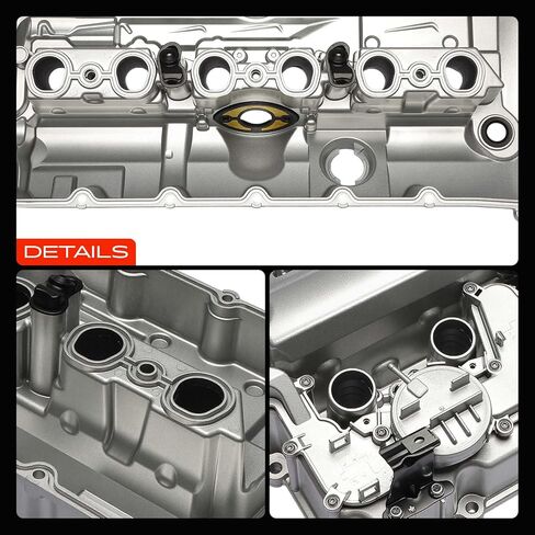 A-Premium Upgraded Aluminum Engine Valve Cover with Hose, Gasket, Oil Cap & Bolts Compatible with BMW 323i 2007-2011, 328i 2007-2013, 328i xDrive, 328xi, X5, 528i, 528i xDrive, 528xi, X3, 128i, Z4 in Kuwait