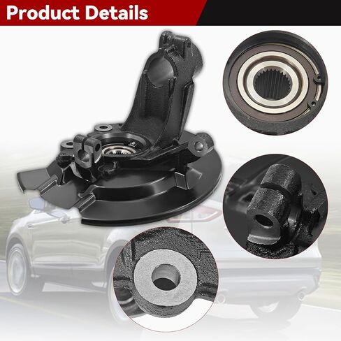 مجموعة محور العجلة ومفاصل التوجيه الأمامية اليسرى واليمنى متوافقة مع Ford Escape 2013-2019 2.0L 2.5L 1.5L 1.6L استبدال محمل العجلة # CV6Z2K005C in Kuwait