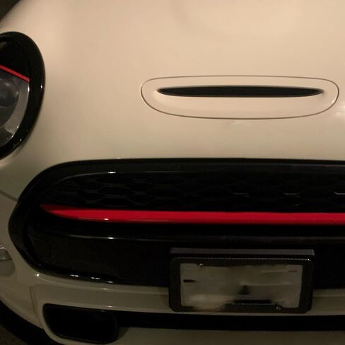 Front Grille Decoration Cover Stripe for Mini F55 F56 Car Styling Accessories Red in Saudi Arabia
