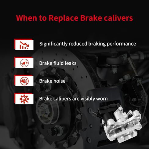 Rear Left Brake Caliper with Motor Compatible with 2016-2023 Mazda CX-5 2.0L 2.5L Replace KAY02671XA in Kuwait