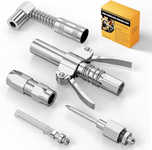 DIYtoolifz Cordless Grease Gun Compatible with Milwaukee 18V Battery, 12000PSI High Pressure, 3-Speed&Brushless Motor, 9oz/min Flow, 2-in-1 for Cartridge/Bulk Grease, 39.4"Hose&4 Couplers(Tool Only) in Saudi Arabia
