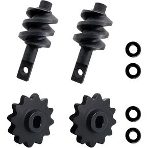 2/12T Dual-Start Helical Worm Gear Set for SCX24, Hardened Steel Differential Gears for 1/24 RC Crawlers, 2 Identical Sets in Saudi Arabia
