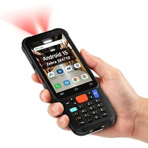 Android Barcode Scanner F1, Android 15 Handheld PDA w/Zebra SE4710 Engine, 4 inch Touchscreen Industrial Mobile Computer, IP67 Data Terminal Inventory Scanner for Warehouse Retail Logistics in Saudi Arabia