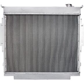 مشعاع ألومنيوم بغطاء متوافق مع مشعات 1983-1994,85 Ford F150 F250 F350 F59 ديزل 6.9,7.3L V8 in Saudi Arabia