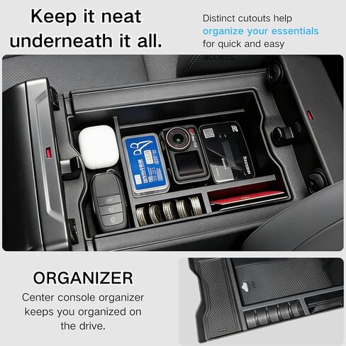 Upgraded Center Console Organizer Compatible with 2026 Toyota RAV4 6th Gen Accessories, Interior Insert ABS Materials Tray, Armrest Box Secondary Storage Tray in Saudi Arabia